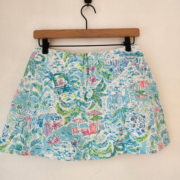 Lilly Pulitzer Madison Skort Golfing Tennis Skirt Pickleball Floral Tropical S - Picture 2 of 7
